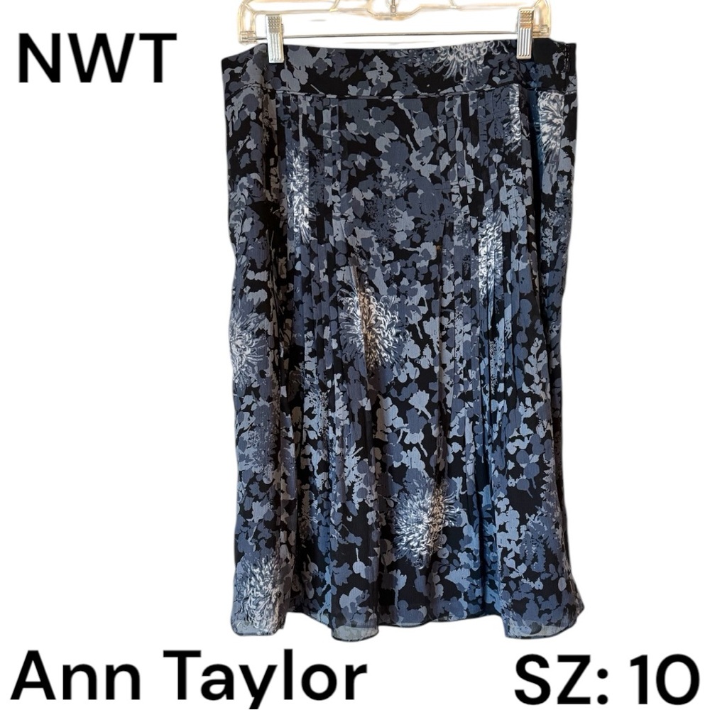 NWT RETAIL: $98 ANN TAYLOR SILK SKIRT SPRING/OFFICE SIZE: 10 #7 - Picture 1 of 8